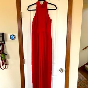 💋 Chelsea28 Red Halter Jumpsuit